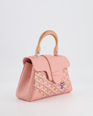 *RARE* Goyard Powder Pink Goyardine Mini Saigon Souple Bag with Silver Hardware