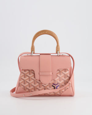 *RARE* Goyard Powder Pink Goyardine Mini Saigon Souple Bag with Silver Hardware