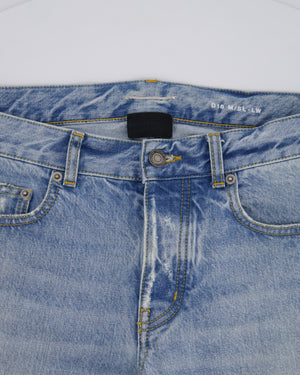 Saint Laurent Menswear Blue Stone Wash Straight Leg Jeans Size 30