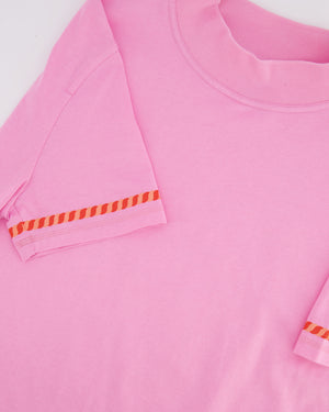 Hermès Candy Pink Canoé Printed T-Shirt Size FR 34 (UK 6) RRP £570