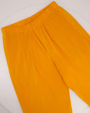 Issey Miyake Homme Plisse Menswear Orange Pleated Trousers Size 2 (Size Medium)
