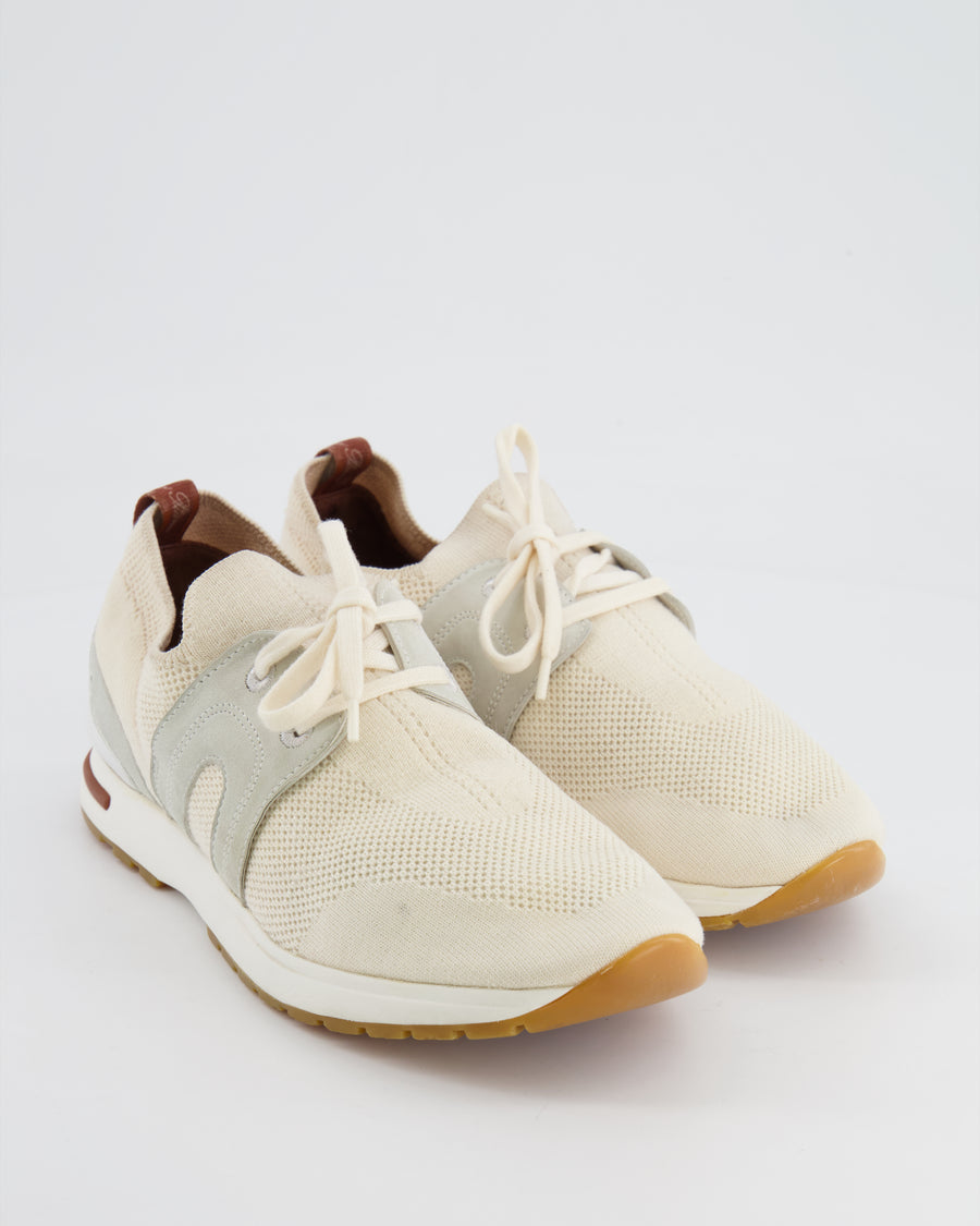 Loro Piana Beige 360 Flexi Walk Trainers Size EU 39 RRP £740