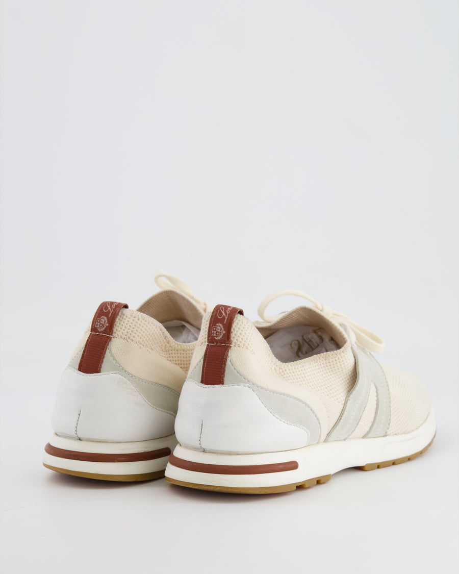 Loro Piana Beige 360 Flexi Walk Trainers Size EU 39 RRP £740