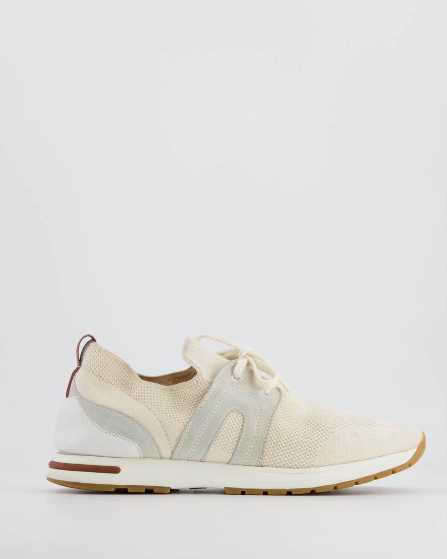 Loro Piana Beige 360 Flexi Walk Trainers Size EU 39 RRP £740