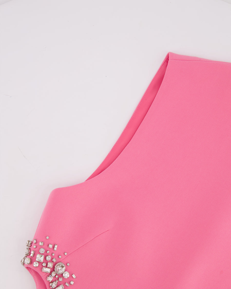 A.L.C Pink Cut-Out Mini Dress with Crystal Embellishments Size US 2 (UK 6) RRP £700