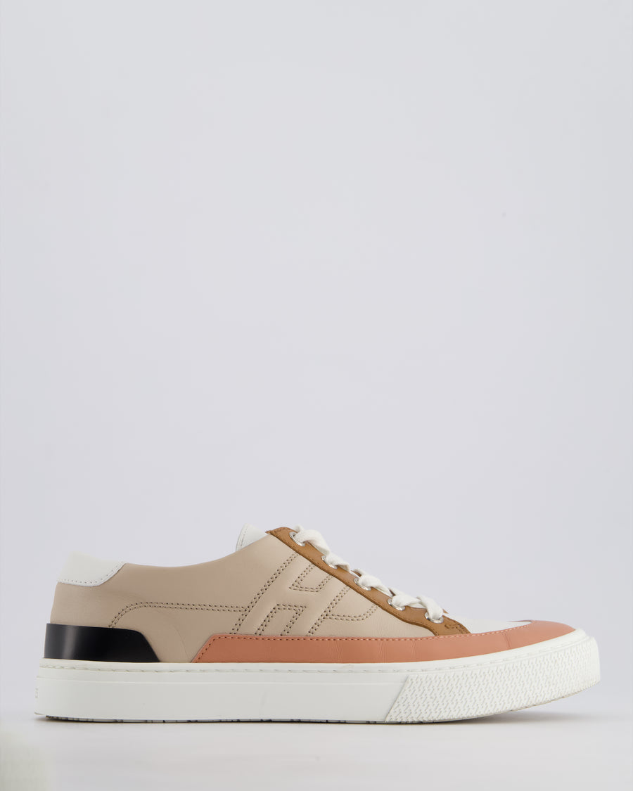 Hermès Beige Deep Sneaker with H Logo Detail Size EU 38