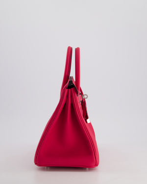 *RARE* Hermès Birkin 25 Retourne Bag in Rose Mexico Togo Leather with Palladium Hardware