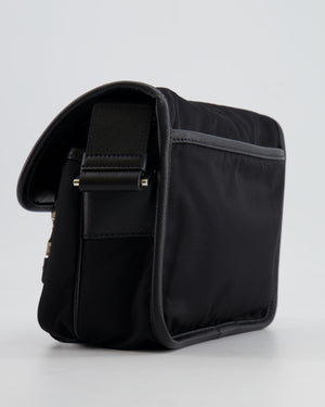 Prada Black Re-Nylon and Saffiano Leather Shoulder Bag with Removable Pouch RRP £1,750