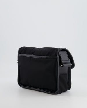 Prada Black Re-Nylon and Saffiano Leather Shoulder Bag with Removable Pouch RRP £1,750