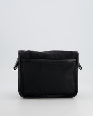 Prada Black Re-Nylon and Saffiano Leather Shoulder Bag with Removable Pouch RRP £1,750