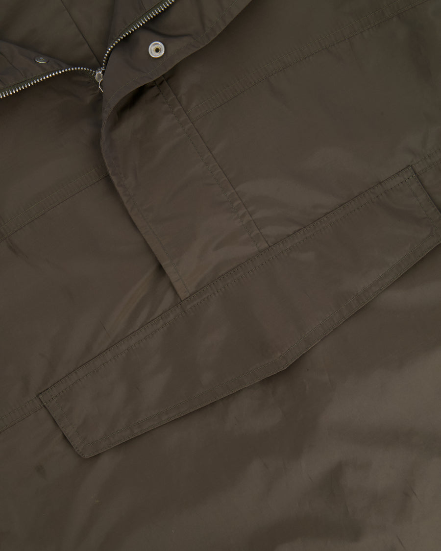 Christian Dior Menswear Khaki Anorak Jacket with Dior Oblique Logo Sleeve Details Size FR 52 (UK 42) RRP £1,650