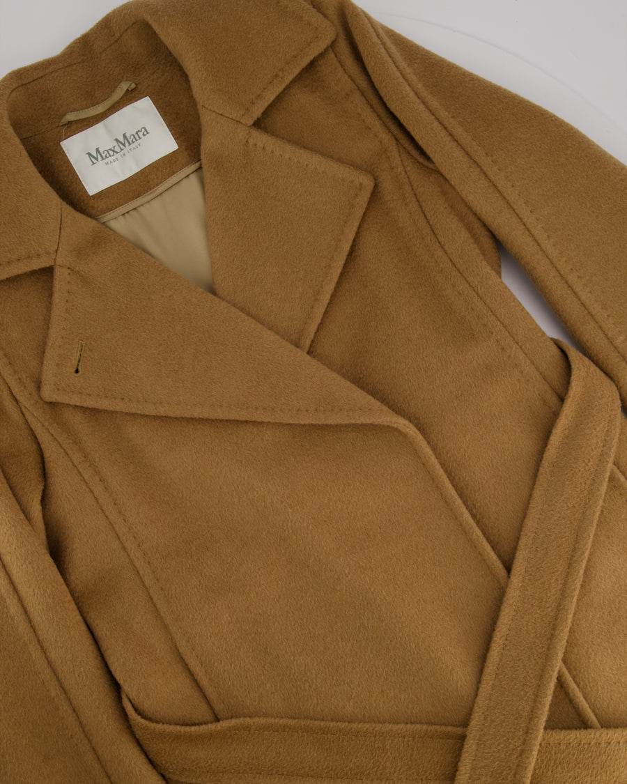 Max Mara Camel Coat with Belt Detail Size IT 34 (UK 2)