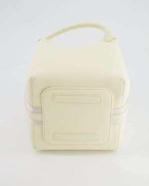 Loro Piana Cream Small Bale Bag in Grained Calfskin Leather with Silver Hardware RRP £2,600