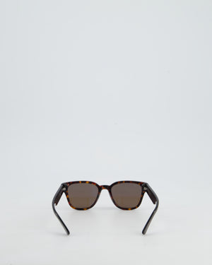 Prada Brown Tortoise Shell Square Framed Sunglasses