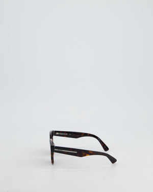 Prada Brown Tortoise Shell Square Framed Sunglasses