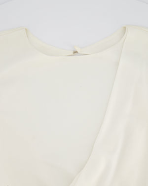 Tom Ford Cream Long Sleeve Backless Midi Dress with Zip Detail Size IT 40 (UK 8)