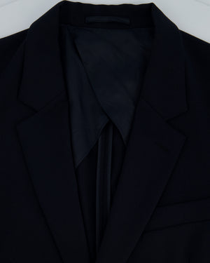 The Row Menswear Navy Oversized Blazer Jacket Size US 42 (EU 52)