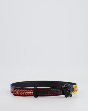Versace Multicolour and Black Medusa Belt Size IT 42 (UK 10)