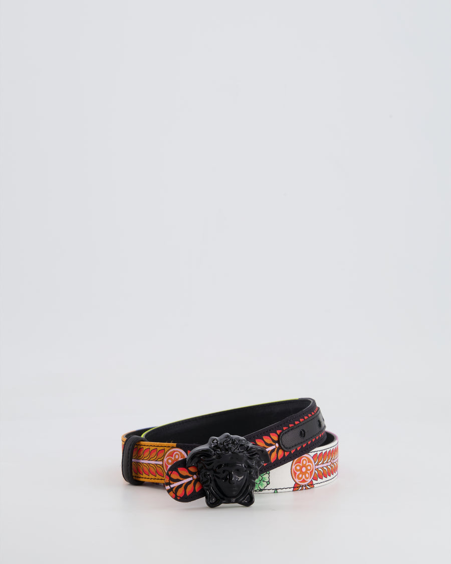 Versace Multicolour and Black Medusa Belt Size IT 42 (UK 10)