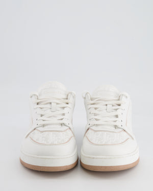 Christian Dior White and Nude Oblique Dior One Trainers Size EU 41 RRP £860