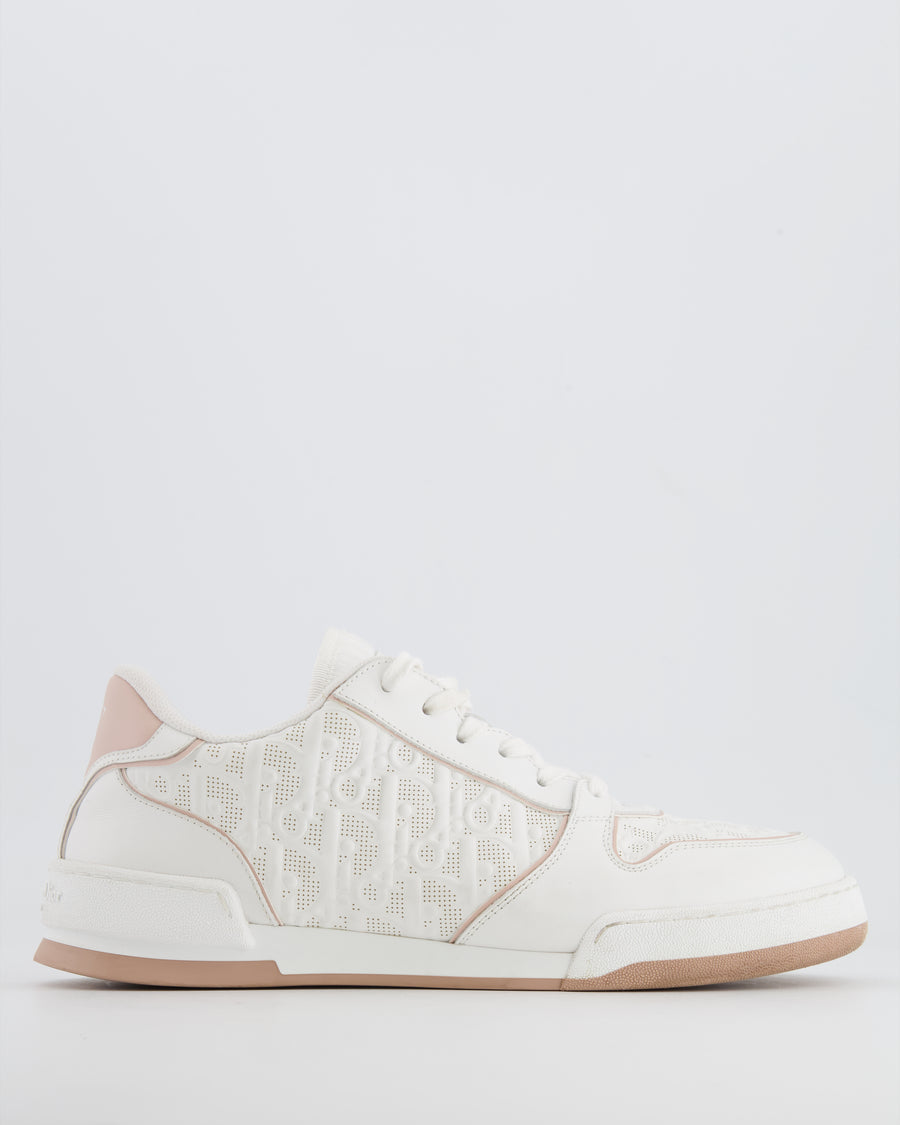 Christian Dior White and Nude Oblique Dior One Trainers Size EU 41 RRP £860