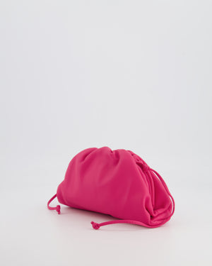 Bottega Veneta Hot Pink Leather Mini Crossbody Pouch Bag