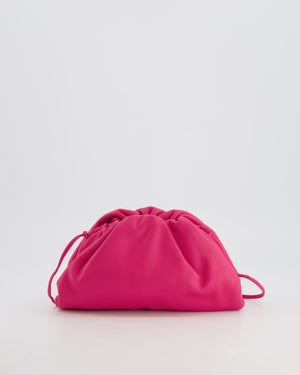 Bottega Veneta Hot Pink Leather Mini Crossbody Pouch Bag