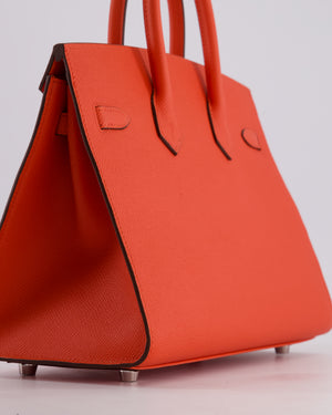 *HOT* Hermès Birkin 25 Sellier Bag in Capucine Epsom Leather with Palladium Hardware