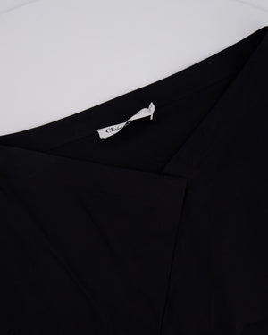 Christian Dior Black Cotton One Sleeve Top FR 38 (UK 10)