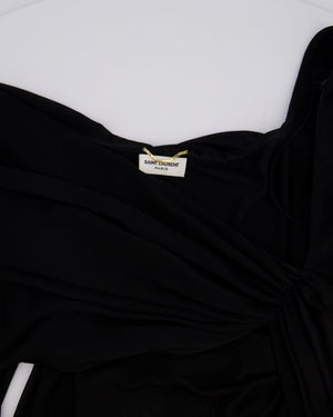 Saint Laurent Black Mesh Long Sleeved Bodysuit Size FR 36 (UK 8)