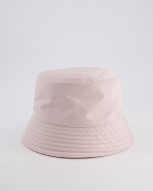 Prada Pink Re-Nylon Bucket Hat with Logo Size L RRP £520