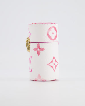 Louis Vuitton White and Pink Monogram By the Pool Perfume Case