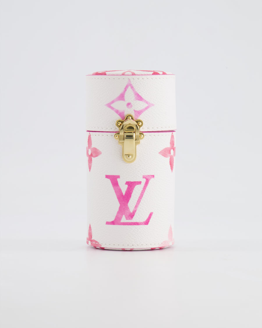Louis Vuitton White and Pink Monogram By the Pool Perfume Case