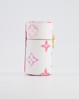 Louis Vuitton White and Pink Monogram By the Pool Perfume Case