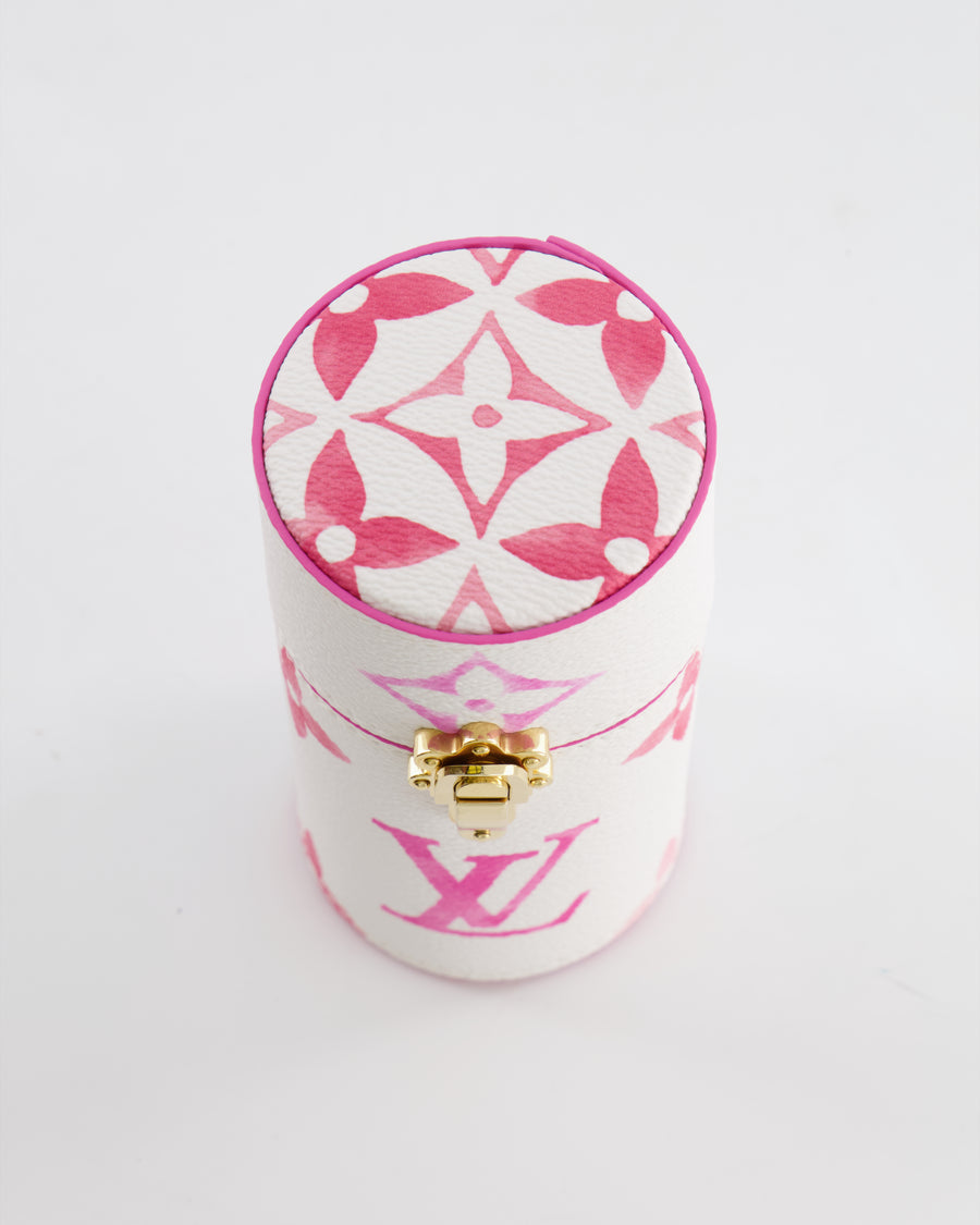 Louis Vuitton White and Pink Monogram By the Pool Perfume Case
