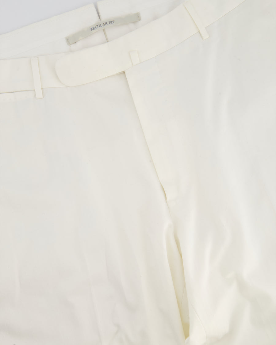 Ermenegildo Zegna Menswear White Chino Trousers IT 54 (UK 44)