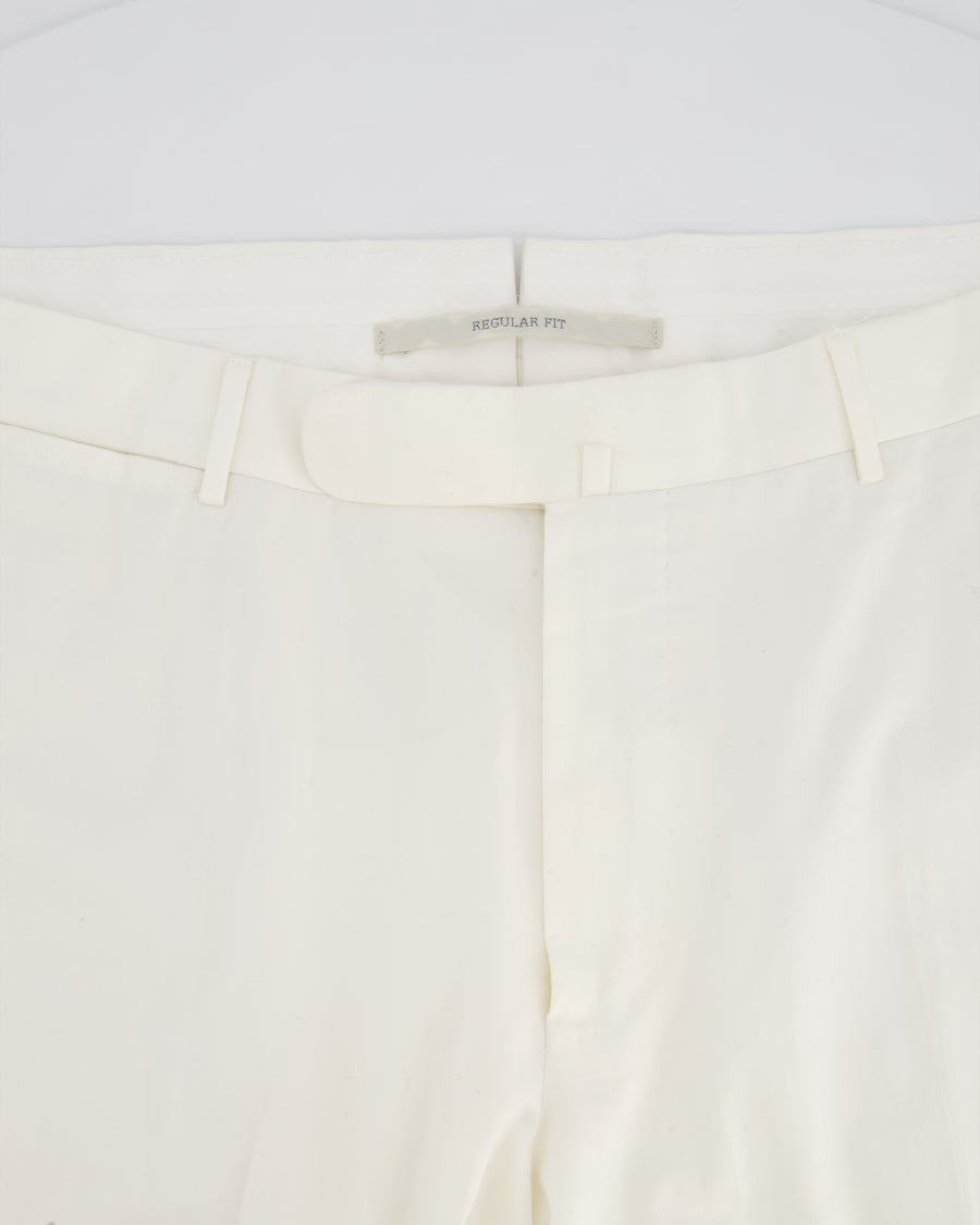 Ermenegildo Zegna Menswear White Chino Trousers IT 54 (UK 44)