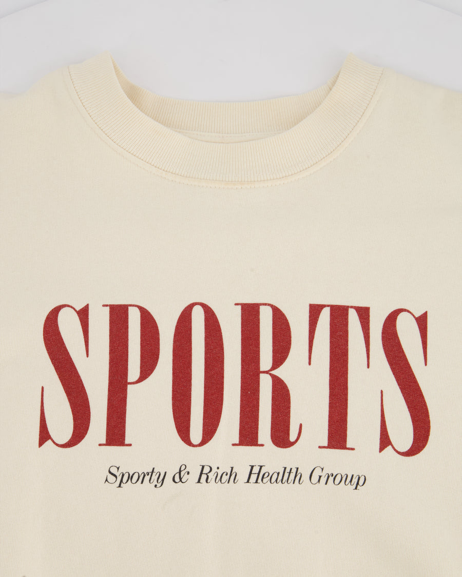 Sporty & Rich Beige Crewneck Size S (UK 6/8)