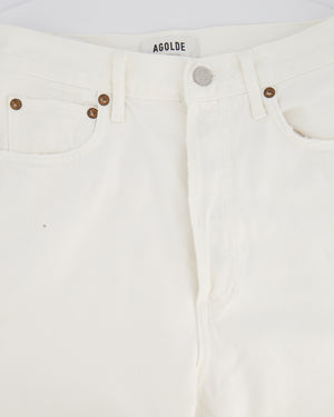 Agolde White Waist Straight-Leg Jeans Size 25 (UK 6)