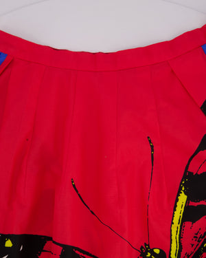 Christian Dior Red, White and Blue Printed Short-Sleeve Shirt and Long Skirt Set Size FR 44 (UK 16)