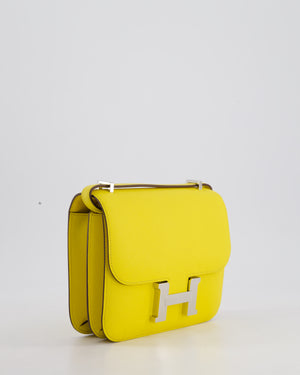 Hermès Constance III 18 Miroir Bag in Jaune De Naples Epsom Leather with Palladium Hardware