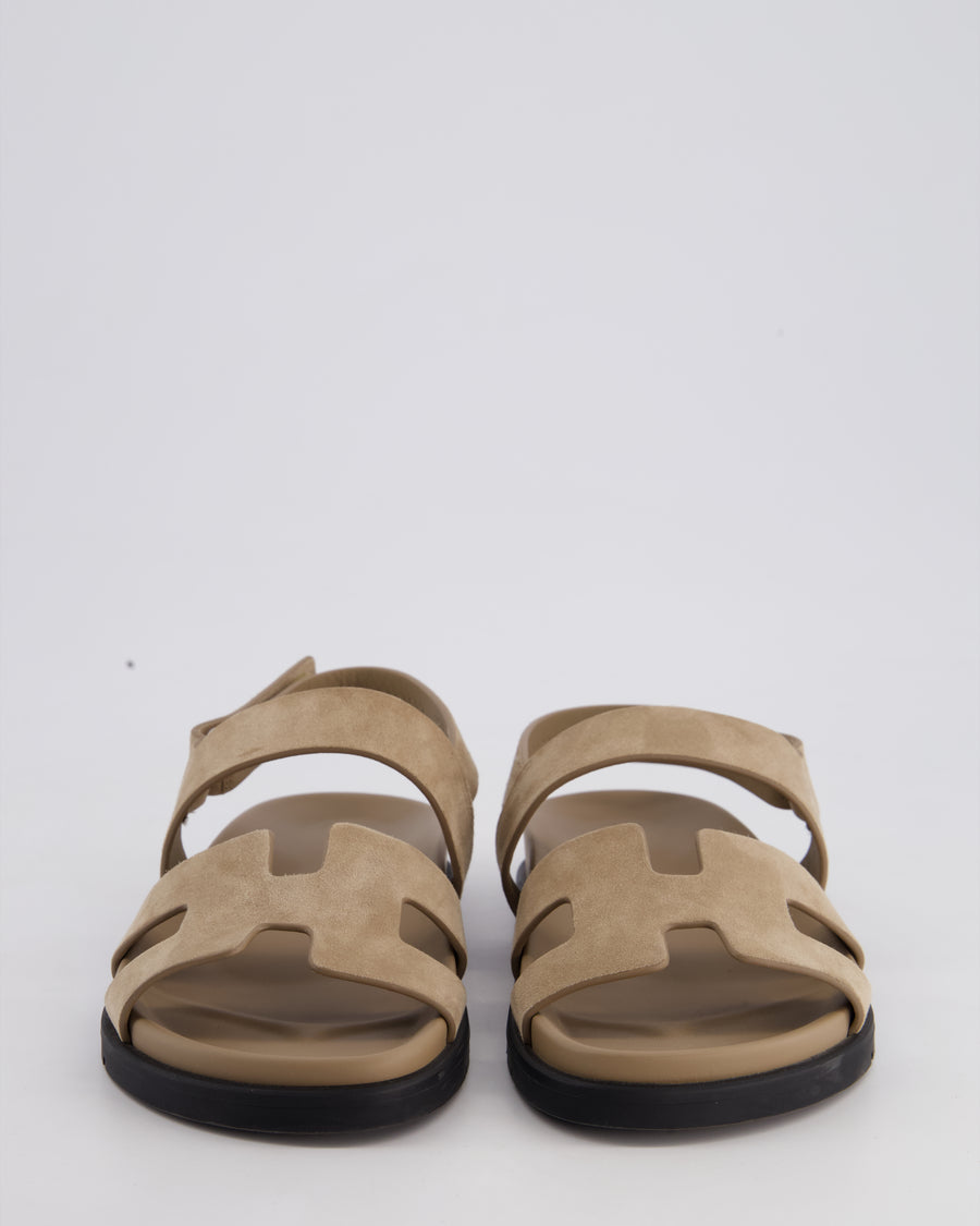 Hermès Beige Sable Genius Sandals in Leather Size EU 37 RRP £790