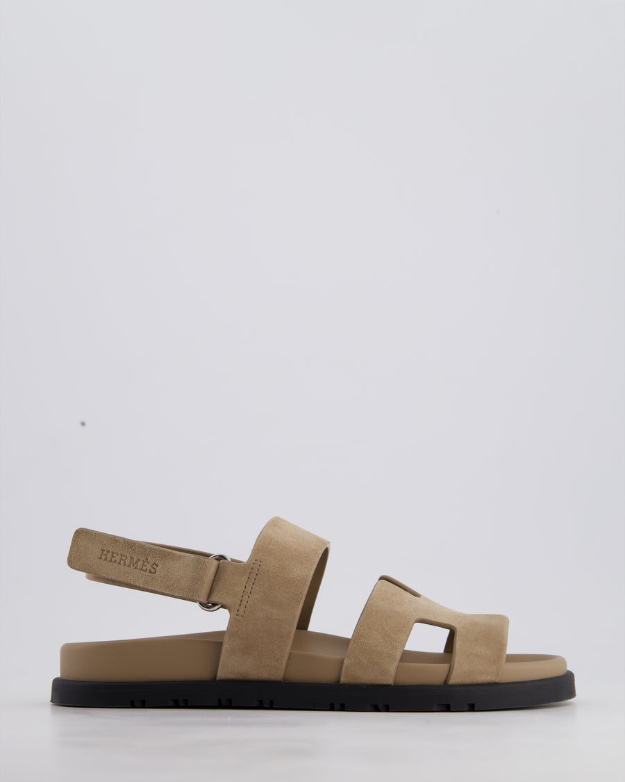 Hermès Beige Sable Genius Sandals in Leather Size EU 37 RRP £790