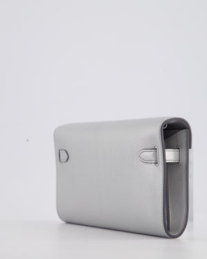 *SUPER RARE* Hermès Kelly To Go Bag in Argent Chevre Chamkila Leather with Palladium Hardware