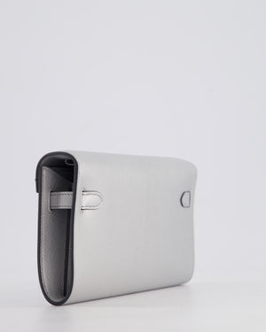 *SUPER RARE* Hermès Kelly To Go Bag in Argent Chevre Chamkila Leather with Palladium Hardware