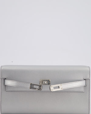 *SUPER RARE* Hermès Kelly To Go Bag in Argent Chevre Chamkila Leather with Palladium Hardware