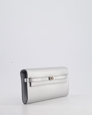 *SUPER RARE* Hermès Kelly To Go Bag in Argent Chevre Chamkila Leather with Palladium Hardware