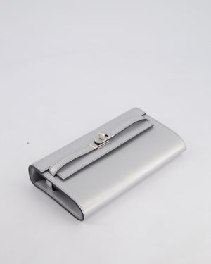 *SUPER RARE* Hermès Kelly To Go Bag in Argent Chevre Chamkila Leather with Palladium Hardware