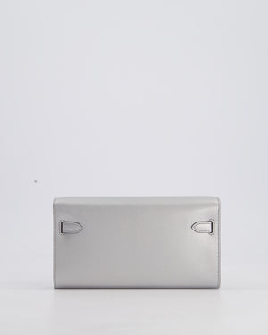 *SUPER RARE* Hermès Kelly To Go Bag in Argent Chevre Chamkila Leather with Palladium Hardware