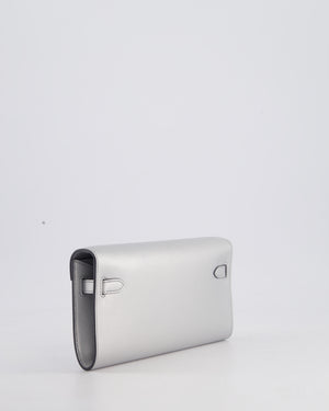 *SUPER RARE* Hermès Kelly To Go Bag in Argent Chevre Chamkila Leather with Palladium Hardware